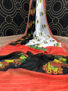 Tenue de soirée style ethnique pour femmes, nouvelle collection, vêtement de mariage avec chemisier, vente en gros, bas prix, Georgette brodée, paillettes, travail - Product Image 6