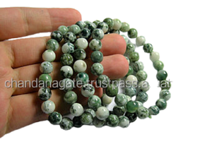 Bracelet en pierre d'agate des arbres indiens, bijou en cristal naturel, à la mode, cadeau pour hommes et femmes, énergie, méditation - Product Image 3