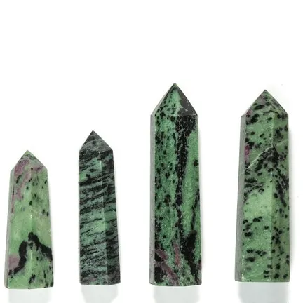 Ruby Zoisite Obelisk Tower Points Purple Ruby Zoisite Wand Crystal Tower Natural Gemstone Reiki Healing Chakra Stone