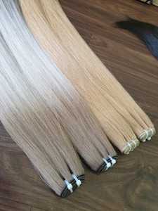 Vente chaude pour Ombre Couleur 100% Cuticule Aligné Vierge Extensions de Cheveux Humains Raw Vietnamien Remy Grade Droite Trames 8 ''-32'' - Product Image 5