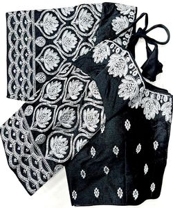 Attrayant georgette broderie séquence travail reedy à la guerre blouse réception porter bas prix ethnique vêtement surat alphanumero - Product Image 4