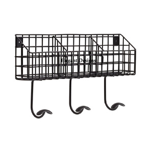 Alta calidad nueva llegada Hotel cesta de pared decorativa conjunto hecho a mano clásico hierro alambre cesta círculo forma Metal para venta al por mayor - Product Image 6