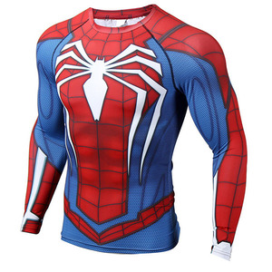 Spider-men Sublimated Men's Sports <b>Compression</b> <b>Shirts</b> Rash Guards-Eco-Friendly Anti-Bacterial Breathable & Quick Dry Sleeveless - Product Image 5