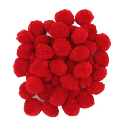 Bolas de pompón de lana acrílica, suministros para manualidades, suministros de costura, decoración hecha a mano, adorno