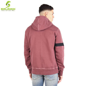 Sudadera con capucha de algodón para hombre, ropa de calle personalizada lavada con ácido - Product Image 5