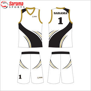Uniforme réversible de basket-ball de sublimation d'hommes faits sur commande de polyester - Product Image 3