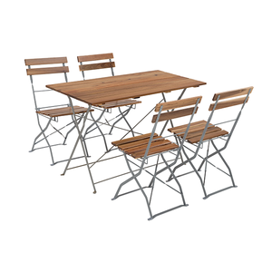 Giá Rẻ Ngoài Trời <span class=keywords><strong>Bistro</strong></span> Đồ Nội Thất Gỗ Gấp Ghế Và Bảng Thiết Lập - Product Image 2