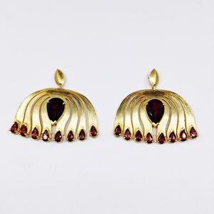 Sterling <b>Silver</b> 925 Custom made Supplier Wholesaler Handmade Unisex Woman Low MOQ Cheap Unique Elegant Natural Gemstone Earring - Product Image 6