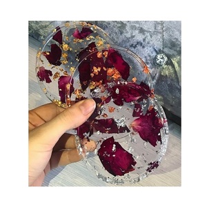 Resin Coaster Customized Size And Shape Cup And <b>Glass</b> Coaster Set For Home Hotel And Restaurant Usage - Product Image 3