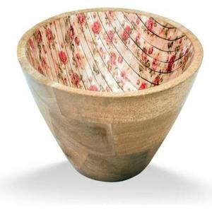 ชามไม้ขัดเงาพิมพ์ลายเคลือบงาช้างประเภทงานฝีมือตามธรรมชาติ - Product Image 1