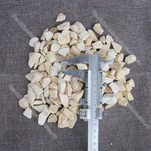 Chips De Pedra Natural Esmagado Baixo Preço Direto Da Fábrica Seixo Em Massa Máquina De Gelo De Pebble De Argila Branco Pedras Polizadas Mexicano