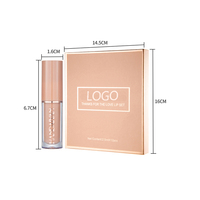 Juego de Brillo Labial Líquido Mate Rojo Oscuro de Larga Duración (24 Horas), Resistente al Agua, Estilo Libro, para Mujer