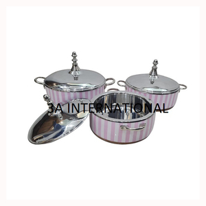 Nouvel arrivage de casseroles artisanales servant des casseroles chaudes style marmite en acier inoxydable ou fournitures de restaurant casseroles - Product Image 1