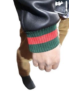 แจ็กเก็ตหนังสีดำคุณภาพสูงสำหรับผู้ชายแจ็คเก็ตหนังแท้แจ็กเก็ตหนังแท้พร้อมแผ่นปะ - Product Image 6