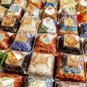 Orgonita protección emf de LA orgonita pirámide joyas molde de orgonita pirámide forma imanes de neodimio machete pirámide vastu - Product Image 6