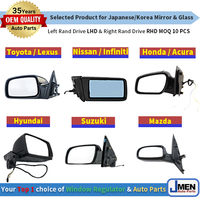 Jmen Taiwan pour Infiniti Nissan Rétroviseur latéral et rétroviseur de voiture Fabricant de verre de rétroviseur de voiture Pièces de rechange de carrosserie automobile