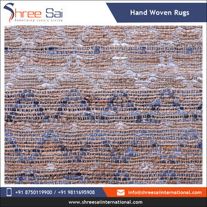 Premium Quality 100% Jute Cotton Classic Rectangle Woven Geometric <b>Floor</b> Rugs Handmade Embroidered Washable <b>for</b> Office Space - Product Image 5