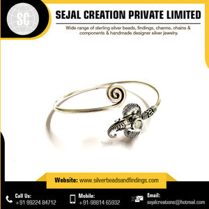 Bracelet à breloques tribal en forme de numéro en argent sterling 925 bijoux de manchette à pointe d'or pour les mariages fêtes anniversaires fiançailles - Product Image 3