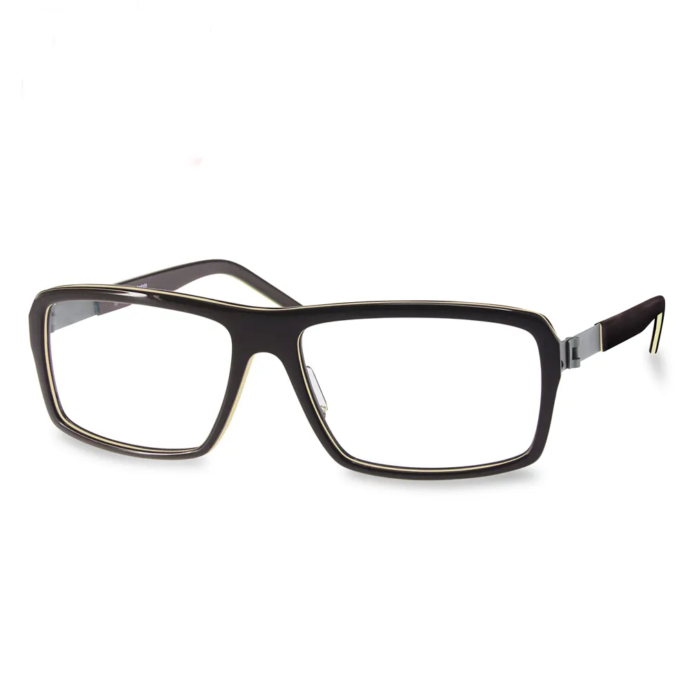 รูปแบบฟรีสีเขียว985สีน้ำตาล-สีเบจด้านบนจัดอันดับ Reddot รางวัลการออกแบบเย็นมองแว่นตาสีฟ้าปิดกั้นแสงแว่นตา