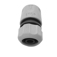 User-Friendly BS standar ABS plastik irigasi taman selang konektor fungsi berhenti air 1/2 "5/8" Diameter Rentang