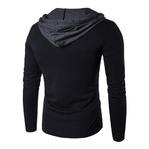 Venta al por mayor deportes Fitness nuevo diseño hombres 2024 invierno y otoño moda Casual sudaderas con capucha transpirables para hombres - Product Image 2