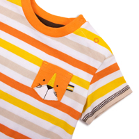 Pyjama en coton ignifuge à imprimé animal pour bébé garçon, ensemble de vêtements pour enfants OEM