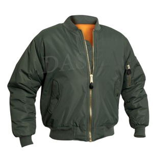 Chaqueta de bombardero de vuelo de invierno para hombre de alta calidad Popular Sage Green Street Wear venta al por mayor más ligera de talla grande disponible - Product Image 2