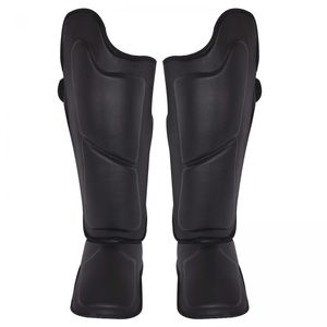 Genuine Leather Special Shin Instep Guard Kick <b>Boxing</b> <b>Training</b> Muay Thai Shin Instep Guard with Custom logo - Product Image 2