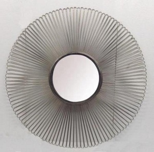 Modern Round Metal <b>Wall</b> <b>Mirror</b> <b>Decorative</b> Framed Design Style - Product Image 1