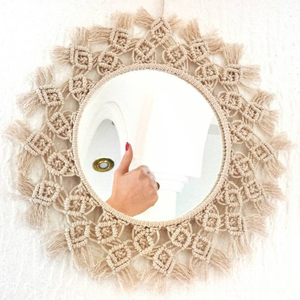 กระจก macrame หรูหราและสวยงาม - Product Image 1
