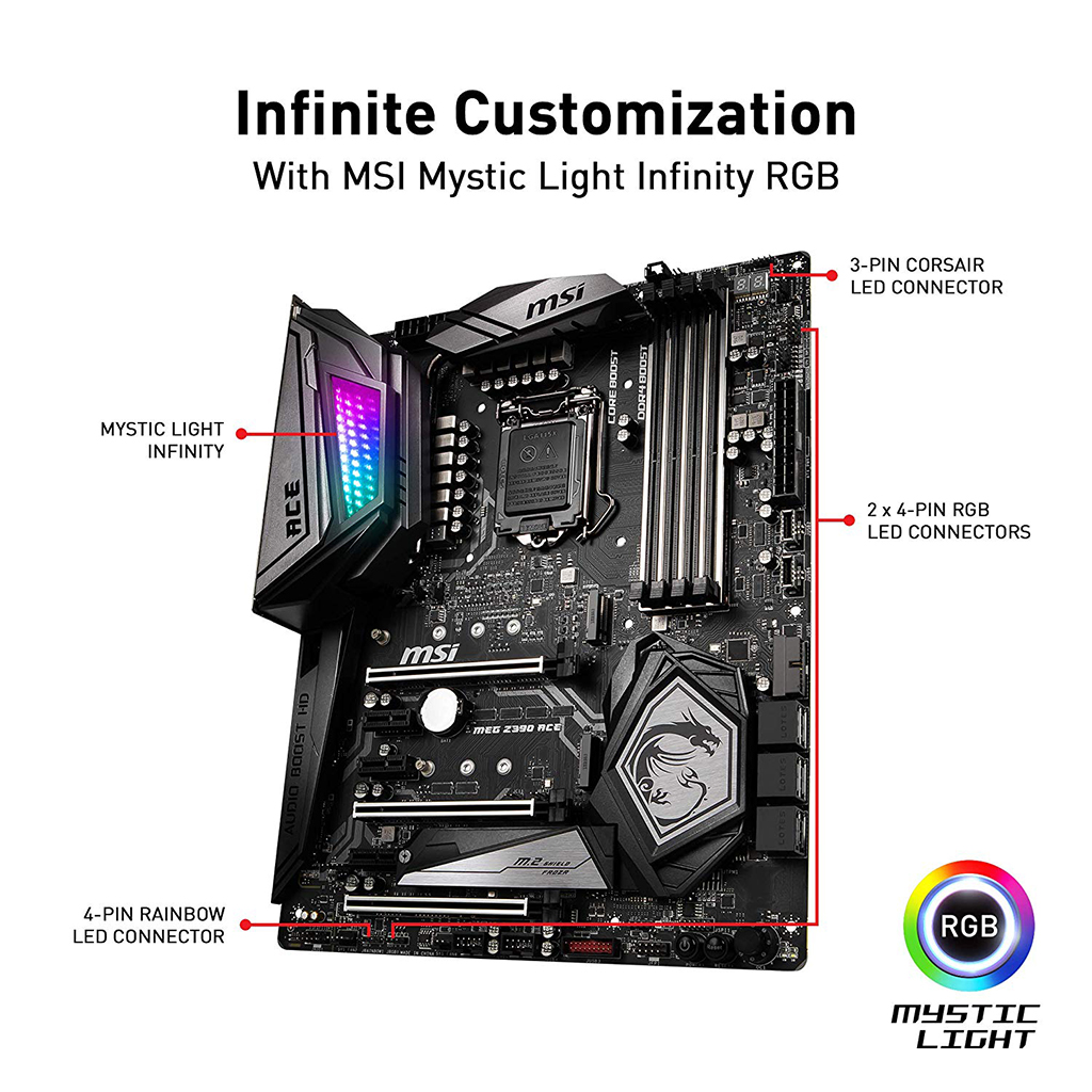 MSI MEG Z390 ACE マザーボード Amazon.com: MSI MEG Z390 ACE LGA1151 (Intel 8th and 9th Gen