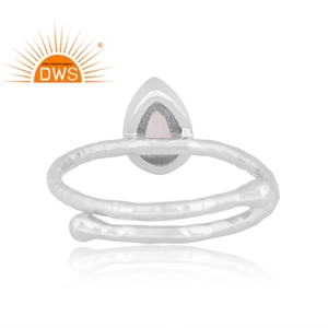 925 Fine Sterling Silver Natural Rainbow <b>Moonstone</b> Gemstone Stackable Ring <b>Jewelry</b> For Women Gift For Her - Product Image 4