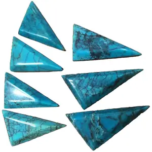 naturally Turquoise Stabilized Trapezoid Cabochon use jewelry