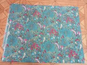 Ấn Độ Màu Xanh In Vải Jaipur In Bông Chạy Hoa Vải Thuốc Nhuộm Tay Màn Hình In Chạy Vậ<span class=keywords><strong>t</strong></span> Liệu - Product Image 2