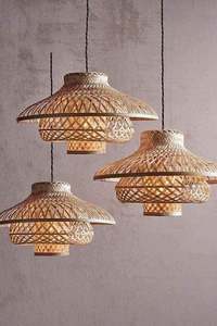 Vente vietnamienne en bambou naturel, fait à la main, style ancien, bon marché - Product Image 4