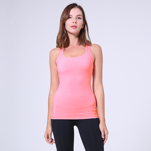 เสื้อกล้ามระบายอากาศได้ดีสำหรับผู้หญิงชุดออกกำลังกายวิ่งเล่นโยคะผ้าฝ้ายแห้งเร็วโลโก้ตามสั่ง - Product Image 1