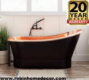 Bañera de cobre con acabado antiguo, para uso doméstico y en Hotel, fabricante indio - Product Image 2