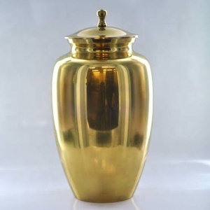 Urna de cremación de latón más vendida para adultos, superventas, sala de exposición de alta calidad, tarro de almacenamiento de cenizas, nuevo diseño, votivo funerario - Product Image 2