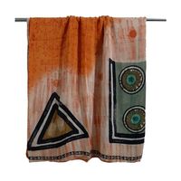 Sari indien traditionnel en soie crêpe brodée imprimée, 5 yards, vintage, pour confection de robes, coussins, canapés, literie et rideaux
