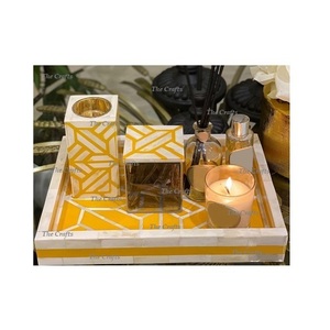 <b>Wooden</b> And Mother Of Pearl Mubkhar <b>Burner</b> With Greatest Quality Incense Oil <b>Burner</b> With Oud Box And Tray - Product Image 6