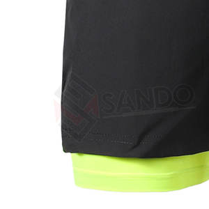 Men's High Quality Gym Shorts Double-<b>Layer</b> Board Casual Fitness Running Solid Sublimated Washed Canvas Elastic Waist Quick Dry - Product Image 6