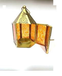 Farol marroquí de metal hecho a mano, color personalizado para decoración de bodas y festivales en interiores y exteriores - Product Image 3