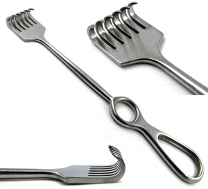 เครื่องมือถ่างแผลแบบแมนนวล Volkman Retractor 6  ทำจากเหล็กกล้าไร้สนิมสำหรับการผ่าตัด พร้อมปลายแหลม 6 แฉก  คีมถ่างแผลแบบกำหนดเอง - Product Image 1