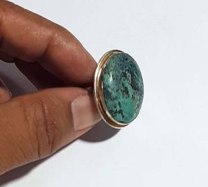 Latest Design Silver Ring for <b>Sale</b> Aura Healing Jewelry for <b>Christmas</b> Day <b>Gift</b> With 15mm Size Stone New Arrival Jewelry - Product Image 3