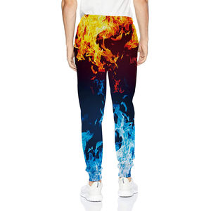 กางเกงลำลองสำหรับผู้ชายกางเกงลำลองผ้าย้อมสีซับลิเมชันสำหรับผู้ชายกางเกงขายาวทรงพลัสไซส์ออกแบบได้ตามต้องการ - Product Image 2