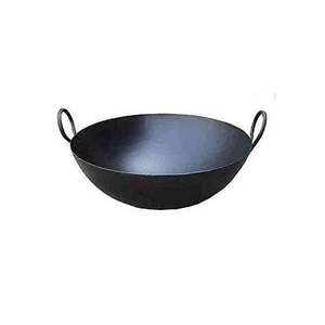 Ensemble de 3 aliments de cuisson en fonte de couleur noire Kadhai Différentes tailles Forme ronde Cuisson Kadhai à prix compétitif - Product Image 2