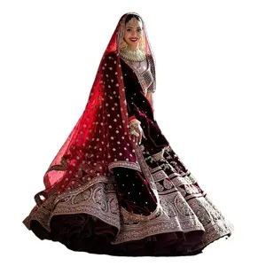 ออกแบบพิเศษเจ้าสาว Lehnga Choli จัดงานแต่งงานชุด Lehngha Choli อินเดีย2022การออกแบบ