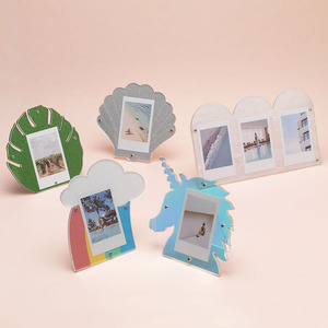 Good Vibes Laser Cut Modern Colorful Dual Photo Acrylic <b>Instax</b> Frame - Product Image 4