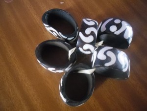 Mother of Peal Napkin Holder with Brass Rim and Handicraft for <b>Tableware</b> Decorative Napkin Ring Holder - Product Image 6