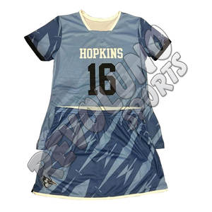 Femmes Racerback Uniforme de crosse de haute qualité Ensemble vierge pour femmes Design Vente en gros Nouvelle arrivée Sublimation Lacrosse Jersey Durable - Product Image 6